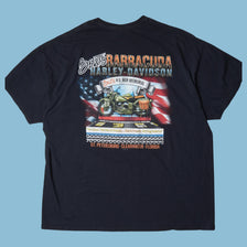 Vintage Harley Davidson Florida War Memorial T-Shirt - 2XL