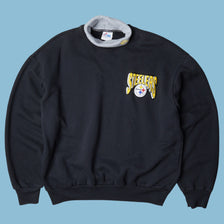 Vintage NFL 90s Pittsburgh Steelers Majestic Mock Neck Sweater - L