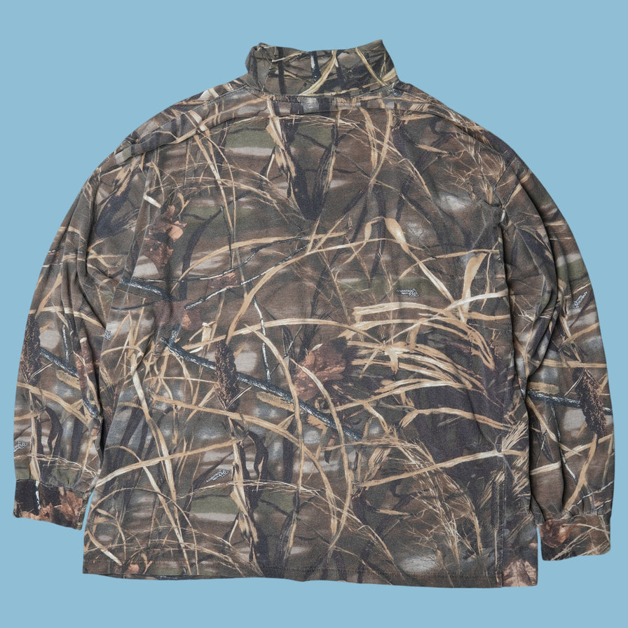 Vintage Realtree Advantage Max-4 HD Camo Mock-Neck Long-Sleeve - XL