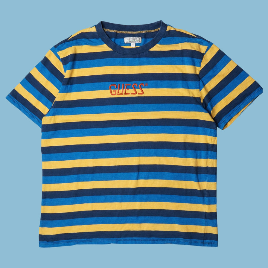 Vintage Guess Striped T-Shirt - L