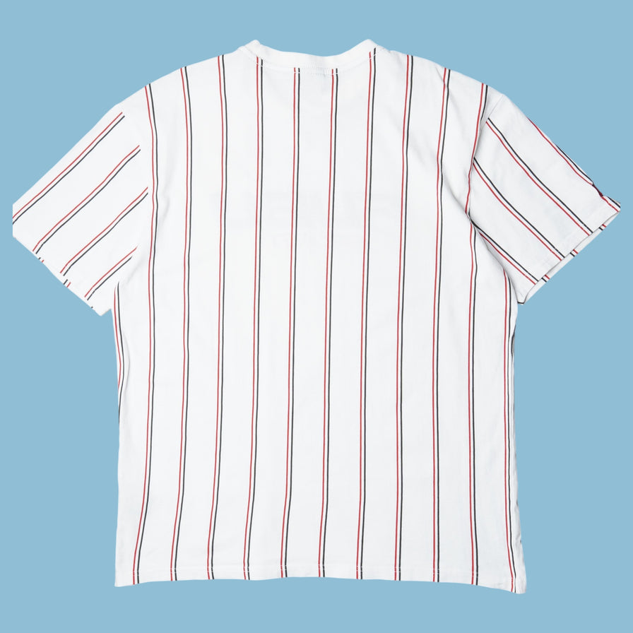Vintage FUBU Sports Striped T-Shirt - M