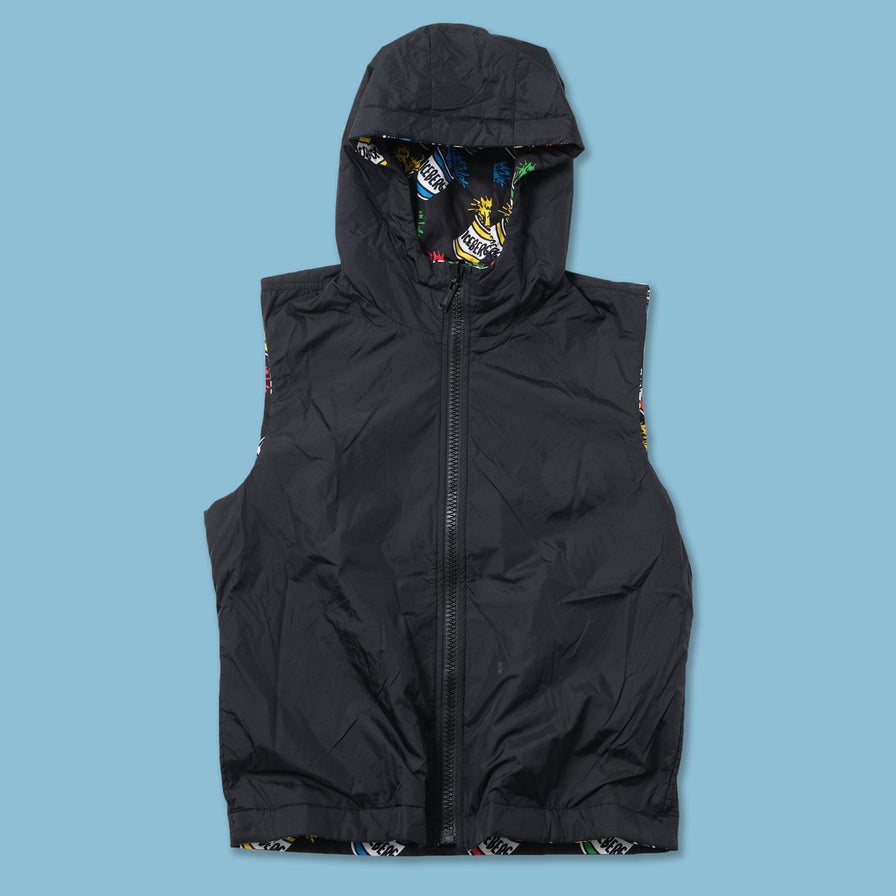 Vintage Iceberg Hooded Reversible Vest Small 
