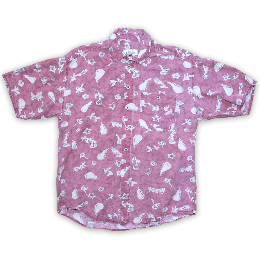 Vintage Abstract Pattern Shirt XLarge - Double Double Vintage