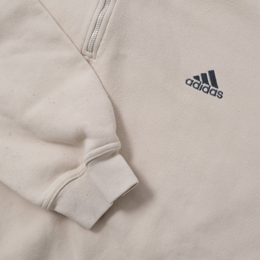 Vintage adidas Q-Zip Sweater Large / XLarge