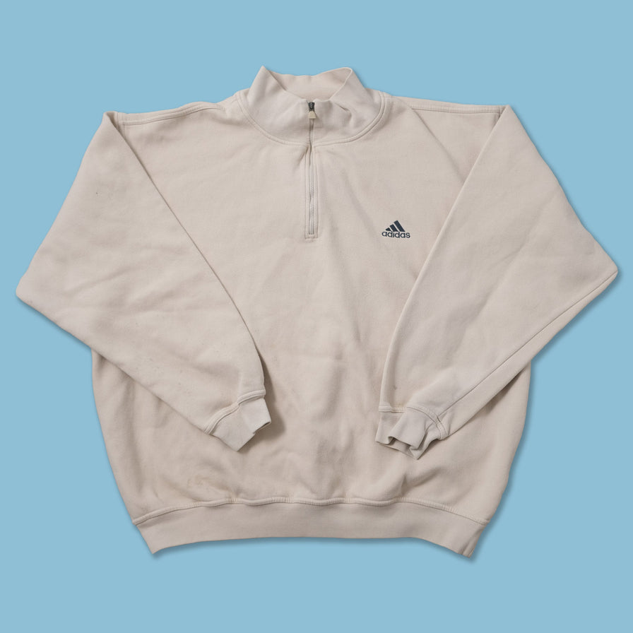 Vintage adidas Q-Zip Sweater Large / XLarge