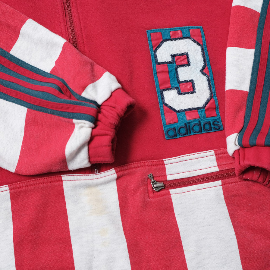 Vintage adidas Q-Zip Sweater Large