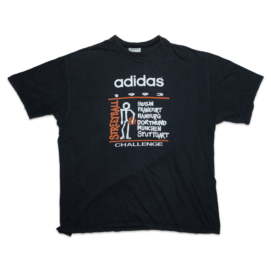Vintage adidas Streetball Challenge 1993 T-Shirt XLarge - Double Double Vintage