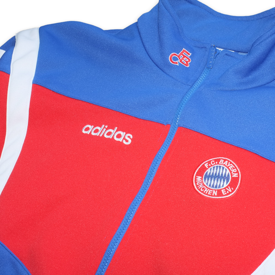 Vintage adidas FC Bayern München Trackjacket XLarge - Double Double Vintage