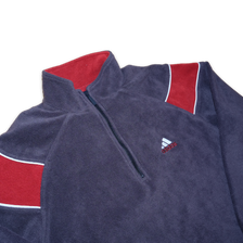 Vintage adidas Half Zip Fleece Large / XLarge - Double Double Vintage