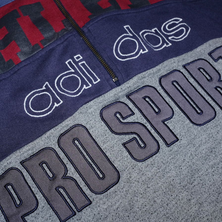 Vintage adidas Pro Sports Half Zip Sweater Medium - Double Double Vintage