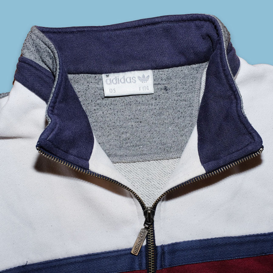 Vintage adidas Pro Sports Half Zip Sweater Medium - Double Double Vintage