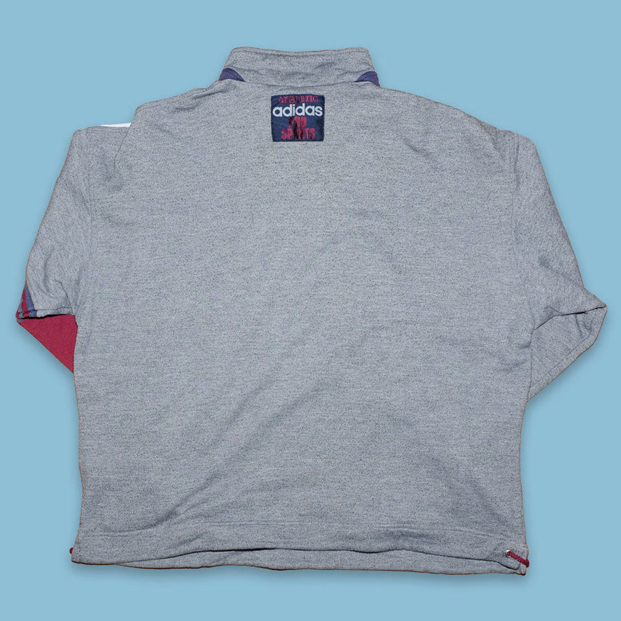 Vintage adidas Pro Sports Half Zip Sweater Medium - Double Double Vintage