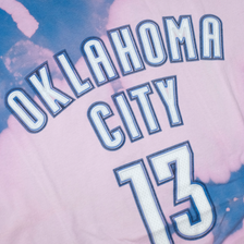 adidas James Harden OKC Bleach T-Shirt Large - Double Double Vintage