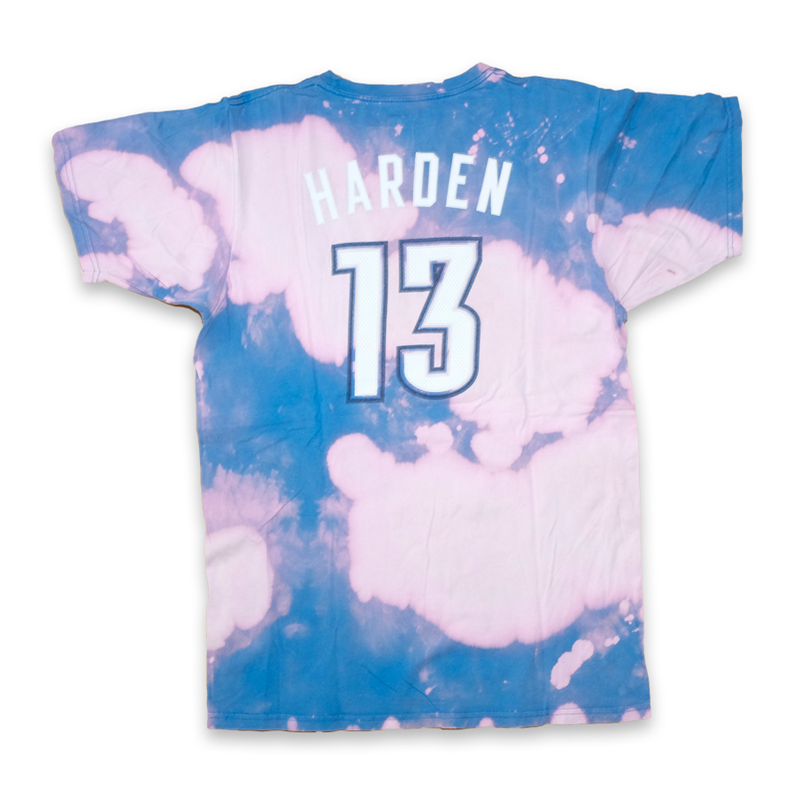adidas James Harden OKC Bleach T-Shirt Large - Double Double Vintage