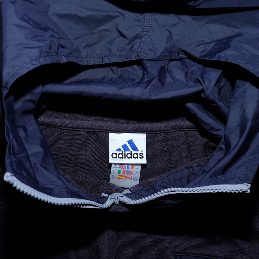 adidas Windbreaker Hoody XLarge - Double Double Vintage