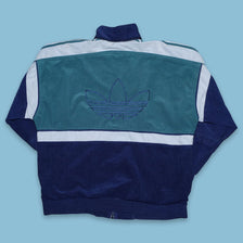 Vintage adidas Velour Track Jacket Large / XLarge - Double Double Vintage