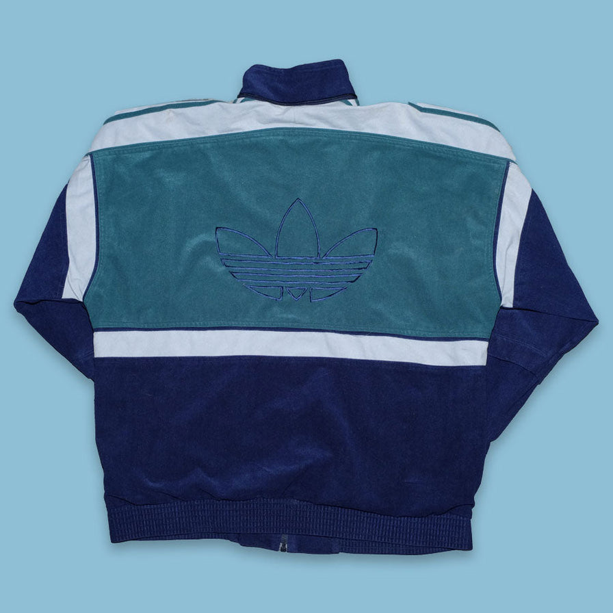 Vintage adidas Velour Track Jacket Large / XLarge - Double Double Vintage