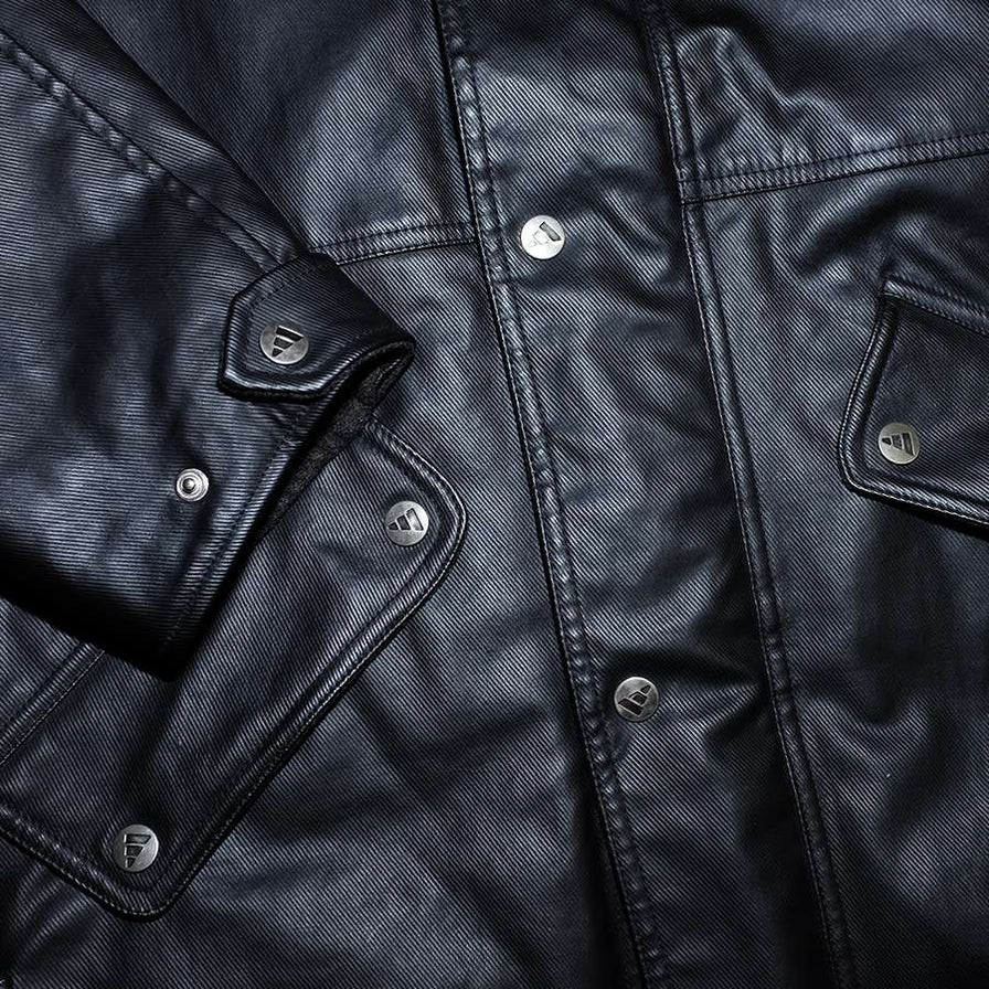 Vintage adidas Leather Coach Jacket Large