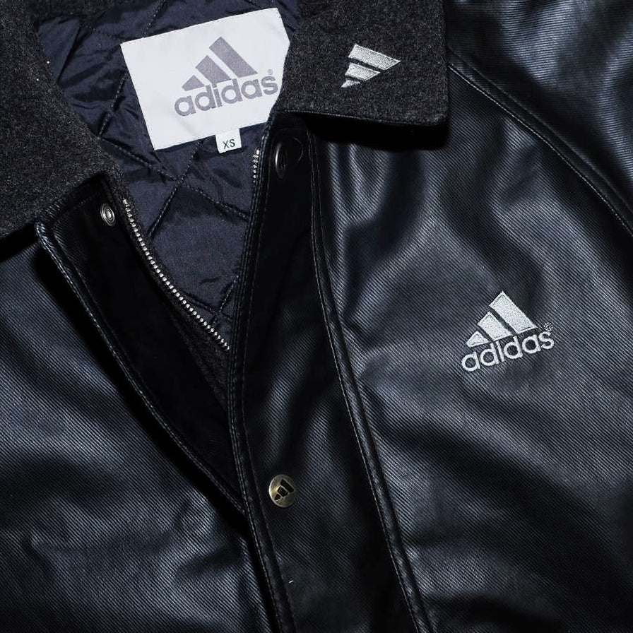 Vintage adidas Leather Coach Jacket Large