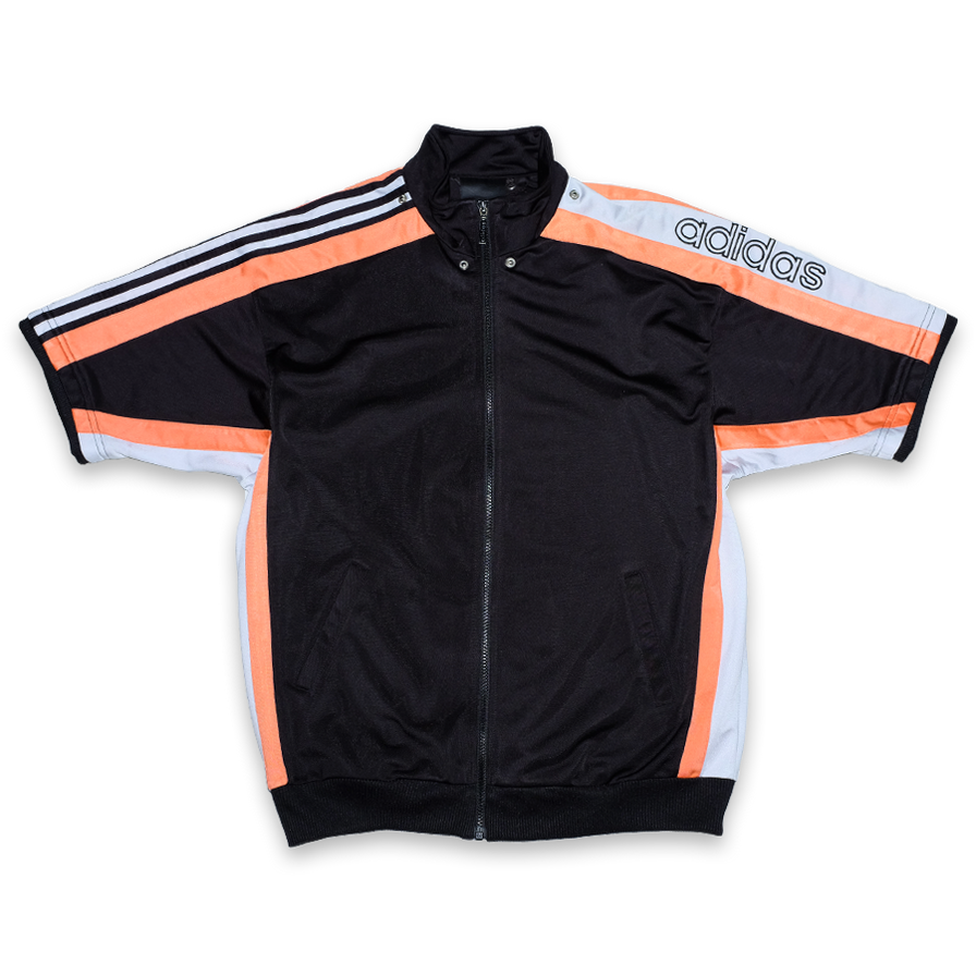 Vintage adidas Shortsleeve Track Jacket Large - Double Double Vintage