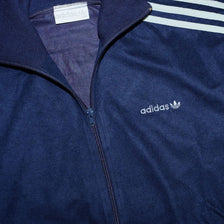 Vintage adidas Velour Track Jacket Large - Double Double Vintage