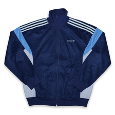 Vintage adidas Velour Track Jacket Large - Double Double Vintage