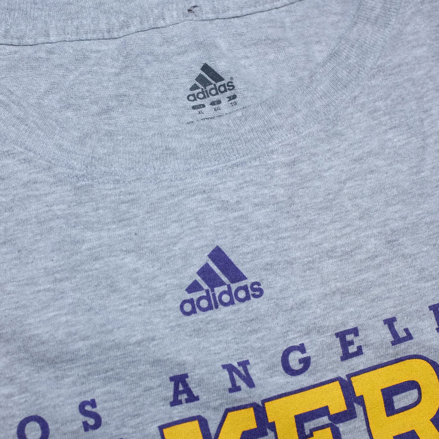 adidas Los Angeles Lakers Longsleeve XLarge - Double Double Vintage