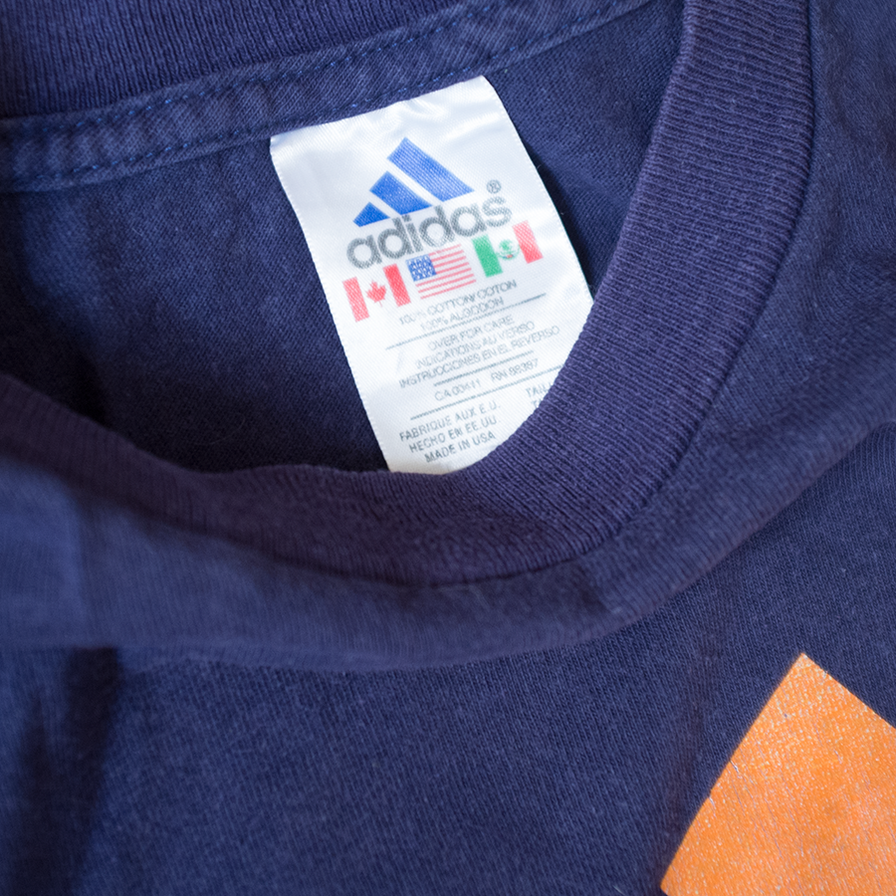 adidas Logo T-Shirt Small - Double Double Vintage