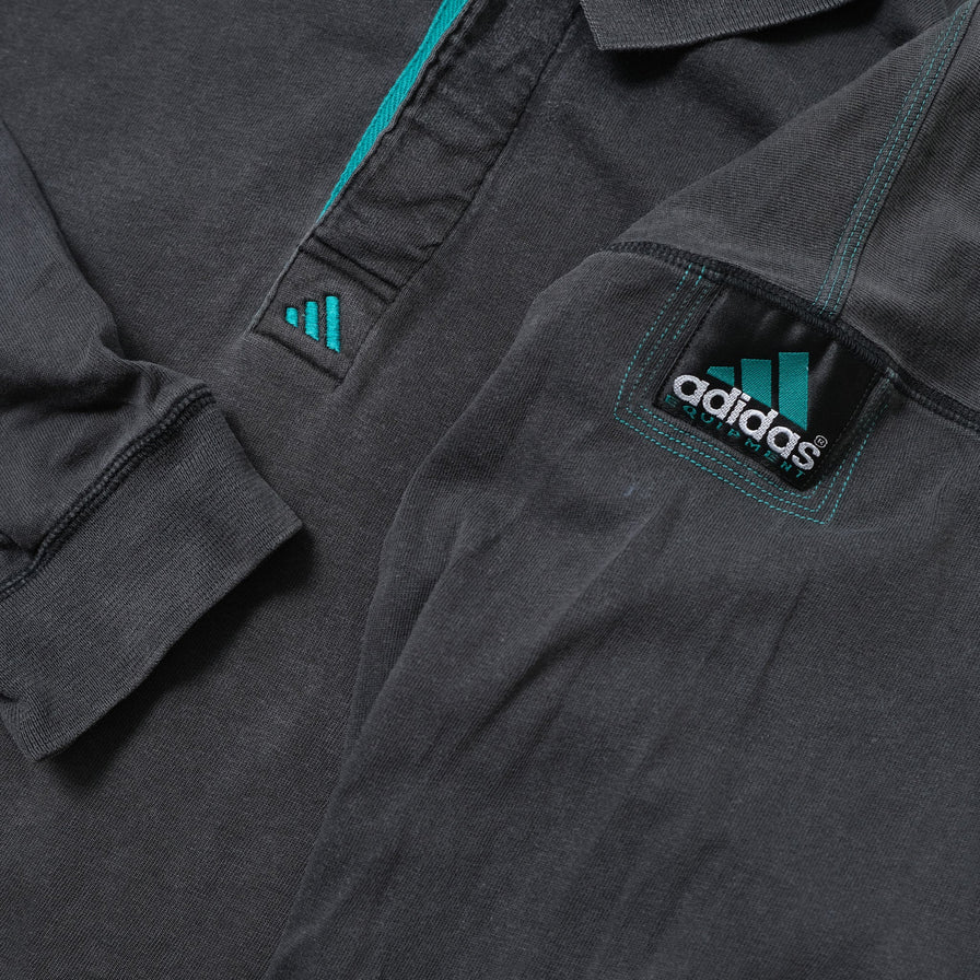 Vintage adidas Equipment Long Polo XLarge