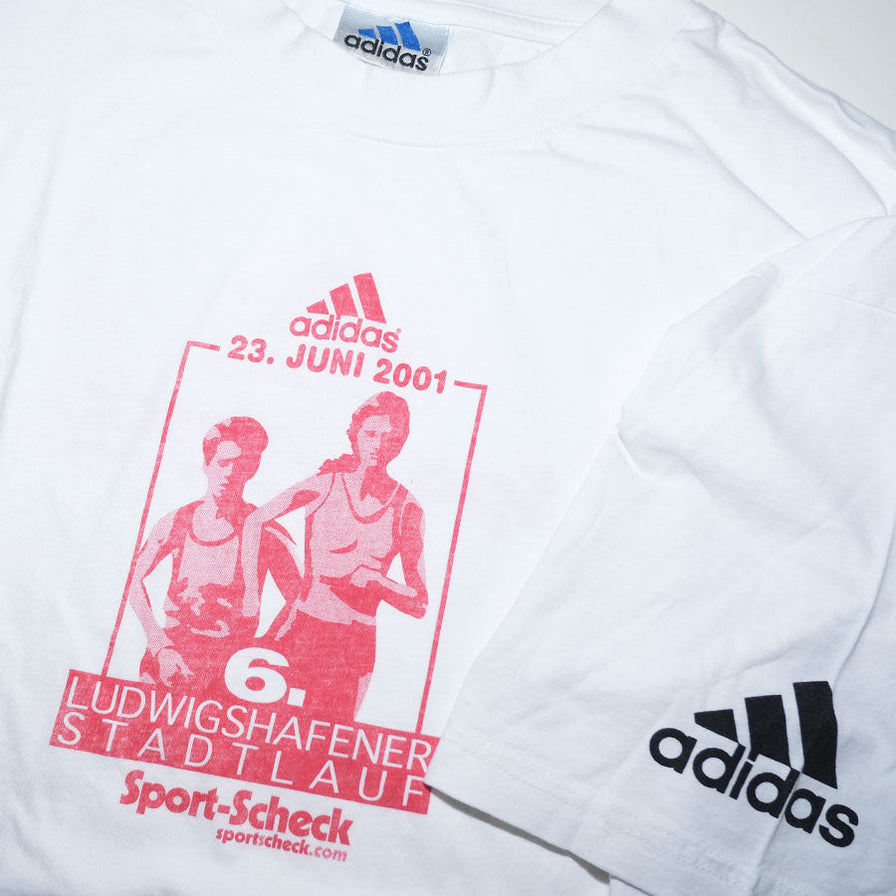 Vintage adidas Marathon T-Shirt Large / XLarge - Double Double Vintage