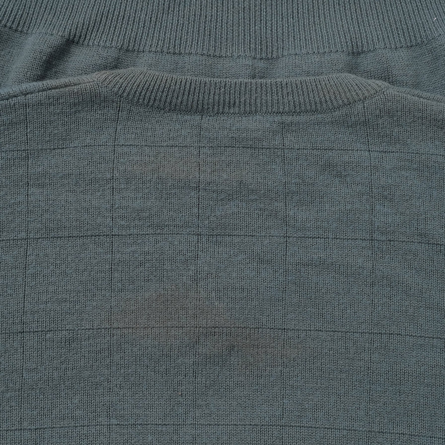 Vintage Adidas V-Neck Knit Sweater Medium