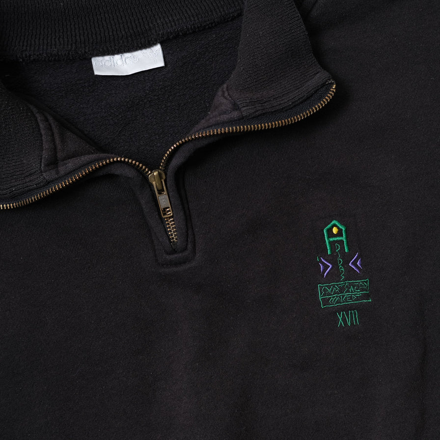 Vintage adidas Equipment Q-Zip Sweater Large / XLarge