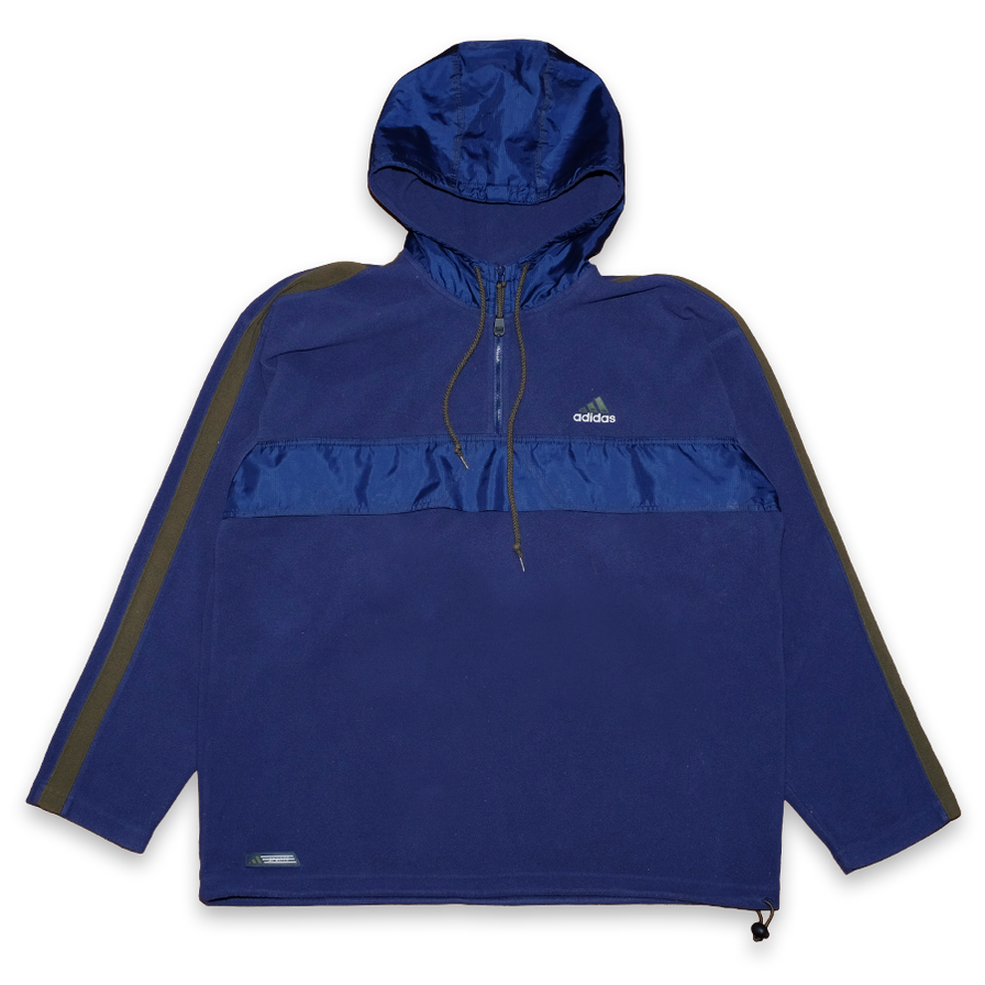 Vintage adidas Q-Zip Large - Double Double Vintage