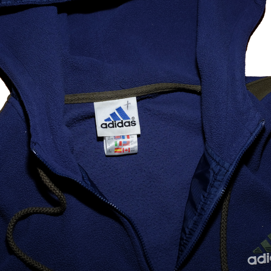 Vintage adidas Q-Zip Large - Double Double Vintage