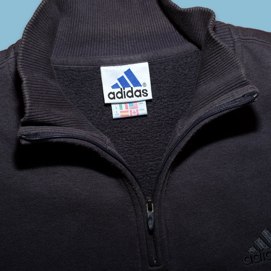 Vintage adidas Q-Zip Sweater Large - Double Double Vintage