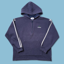 Vintage adidas Women's Q-Zip Hoody Medium / Large