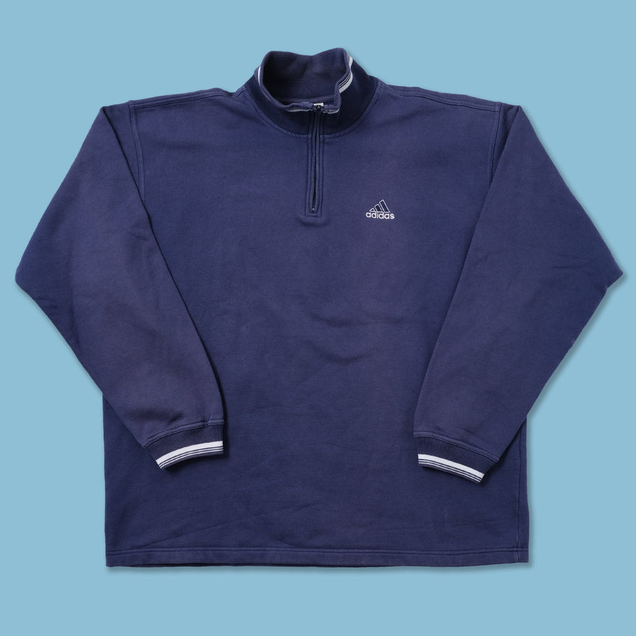 Vintage adidas Q-Zip Sweater Large / XLarge