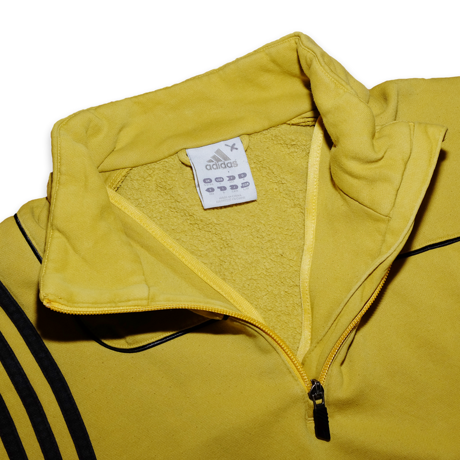adidas Q-Zip Sweatshirt Large - Double Double Vintage