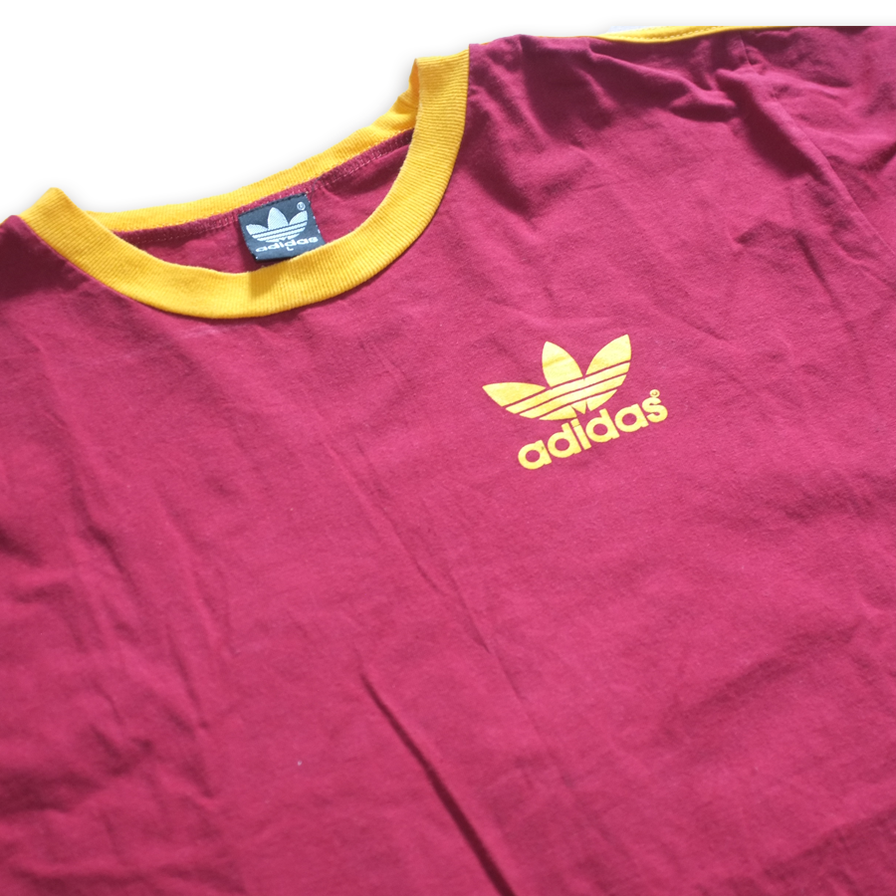 adidas Ringer T-Shirt Large - Double Double Vintage