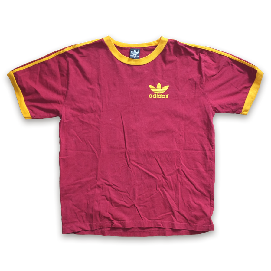 adidas Ringer T-Shirt Large - Double Double Vintage