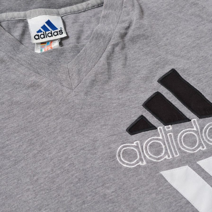 Vintage adidas V-Neck T-Shirt XLarge