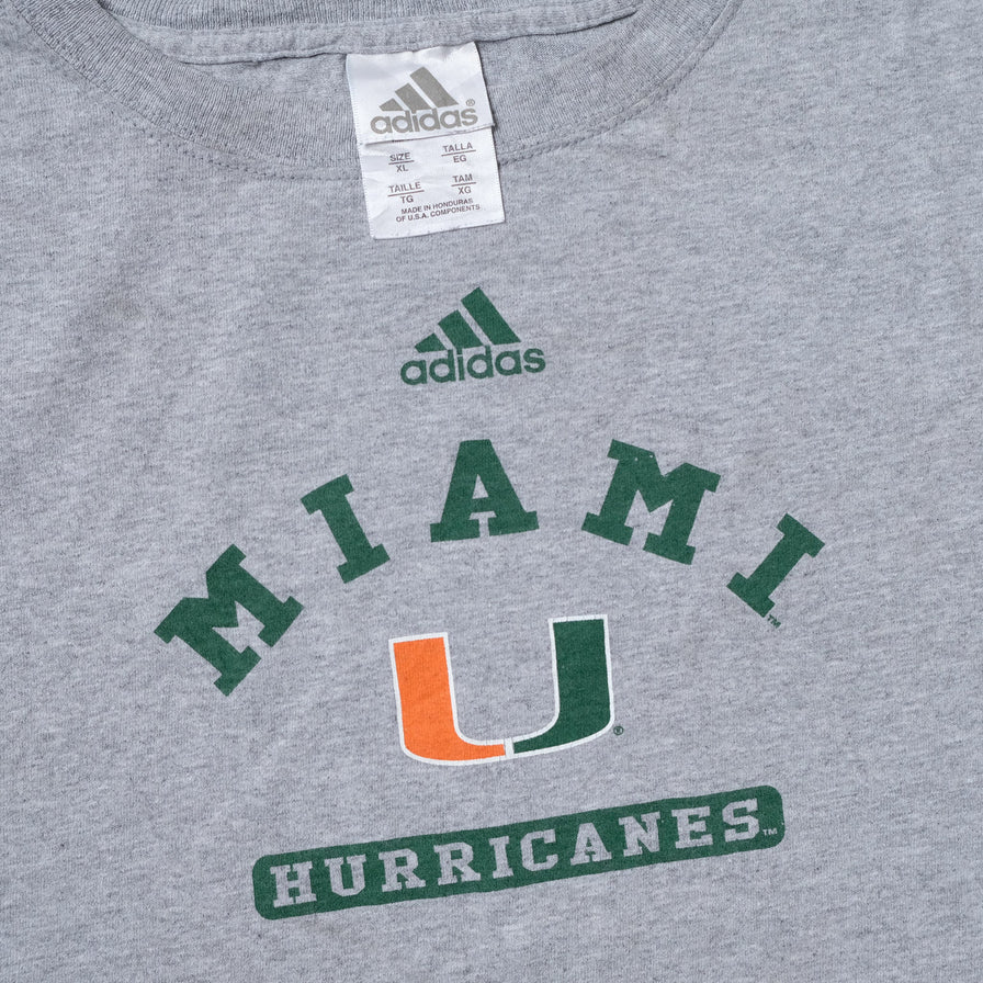 Vintage adidas Miami Hurricanes T-Shirt XLarge