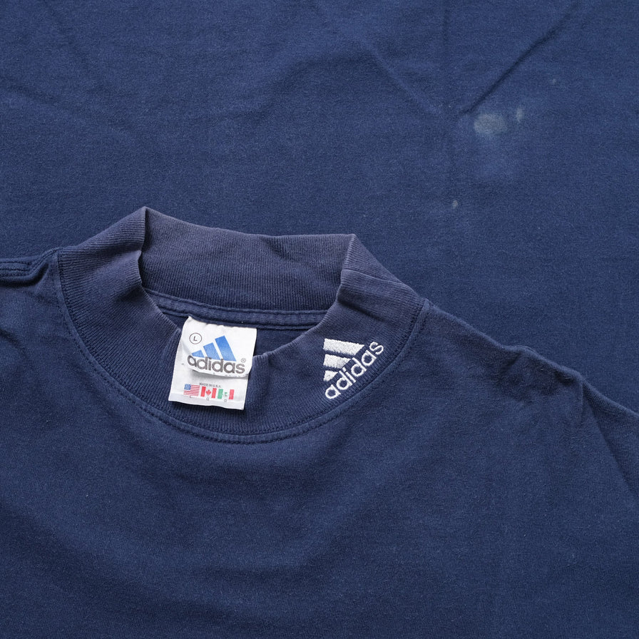 Vintage adidas Mock Neck T-Shirt Large / XLarge