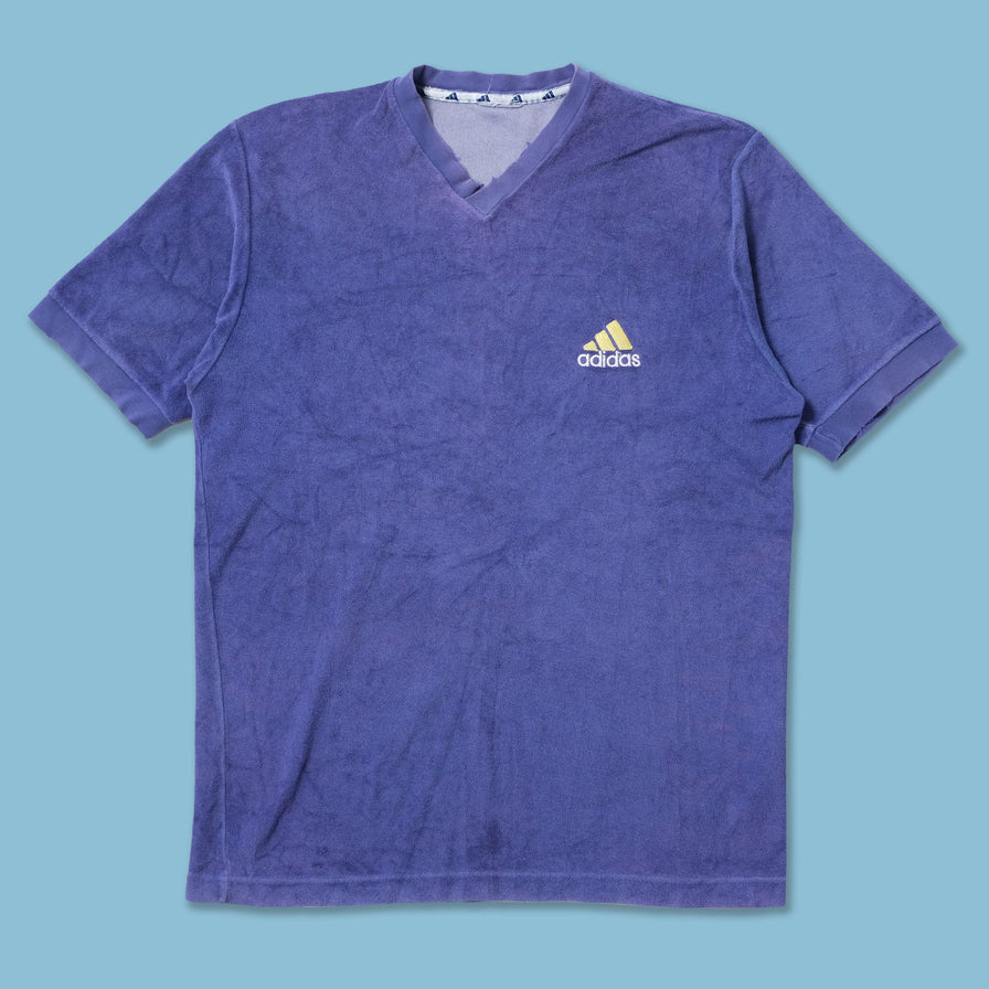 Vintage adidas Velour T-Shirt Large