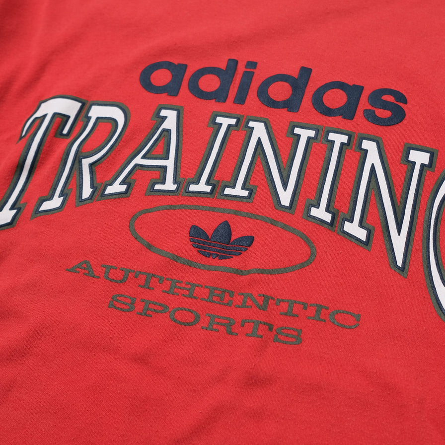 Vintage adidas Training Short Sleeve Sweater Medium / Large
