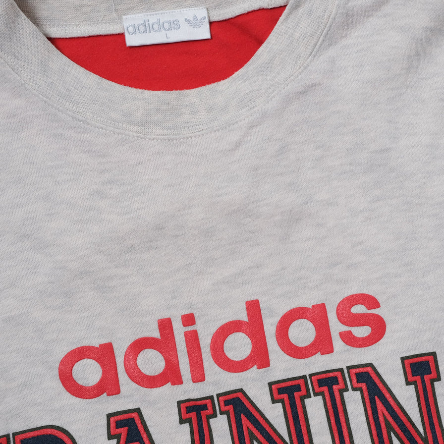 Vintage adidas Training Short Sleeve Sweater Large / XLarge