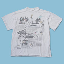 Vintage 1990 adidas World Cup Italy T-Shirt Large