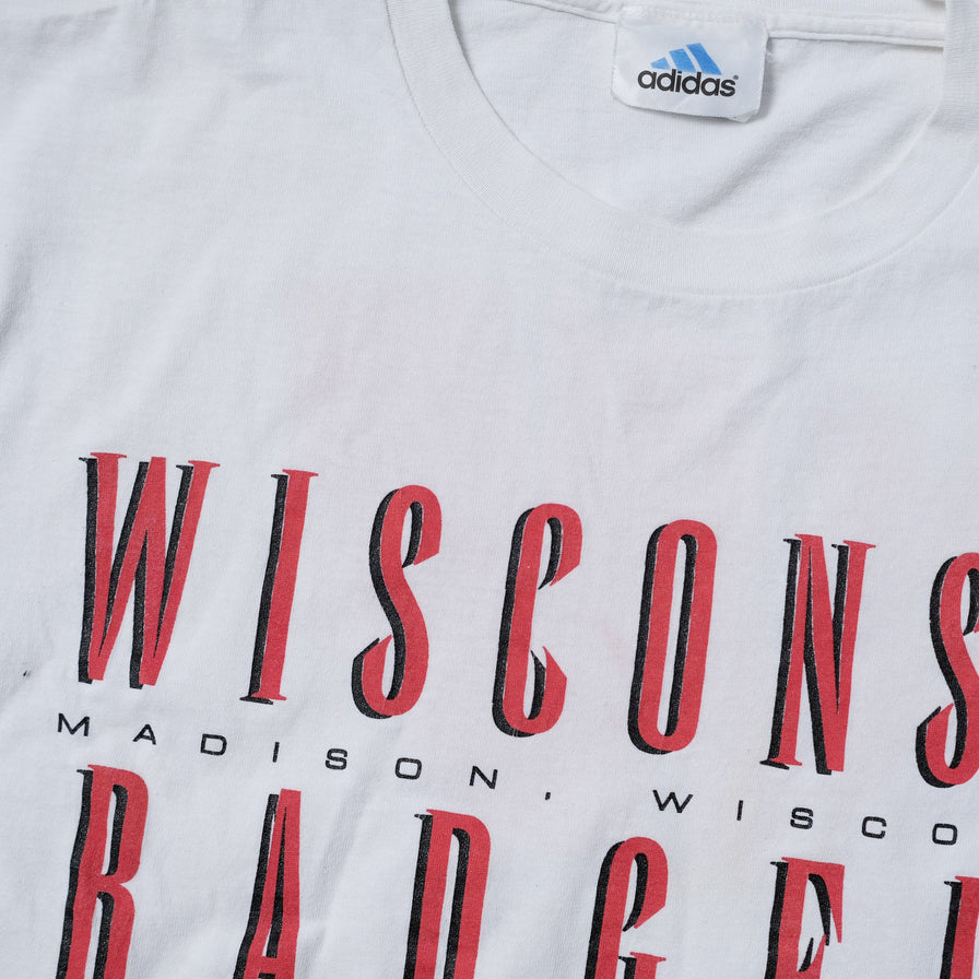 Vintage adidas Wisconsin Badgers T-Shirt XLarge
