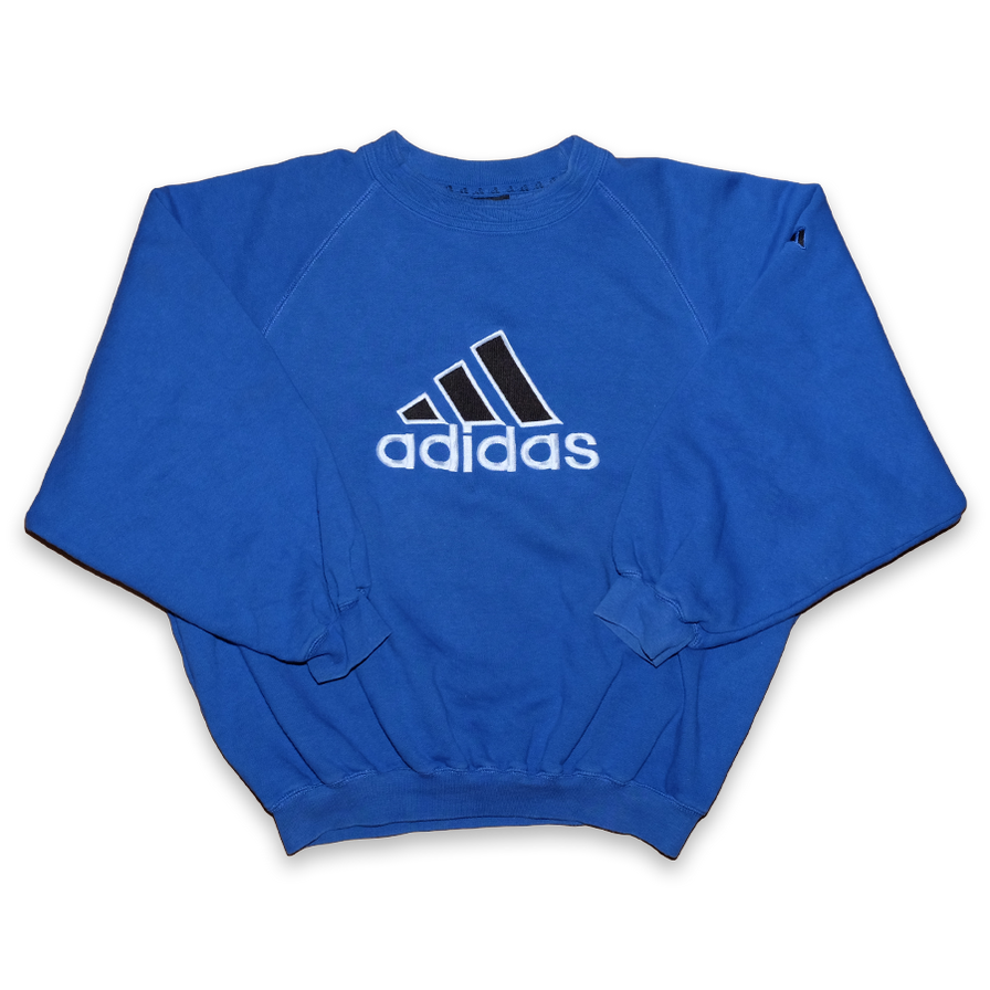 Women Vintage adidas Logo Sweatshirt Large - Double Double Vintage