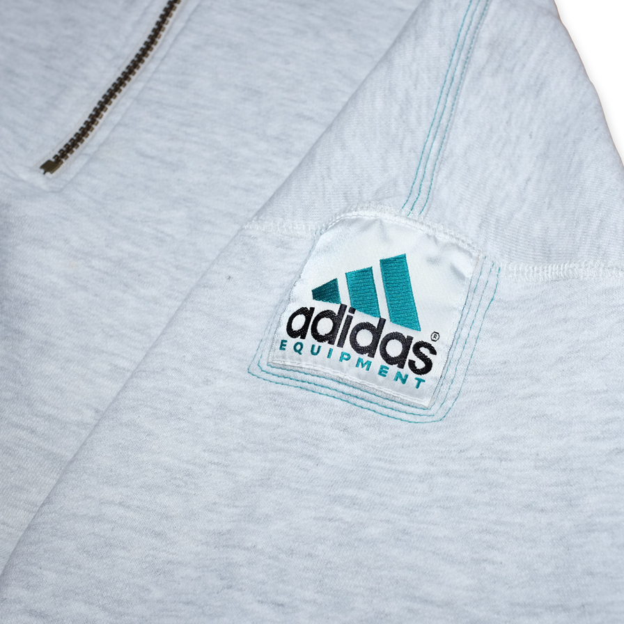 Vintage adidas Equipment Half Zip Sweatshirt Large - Double Double Vintage